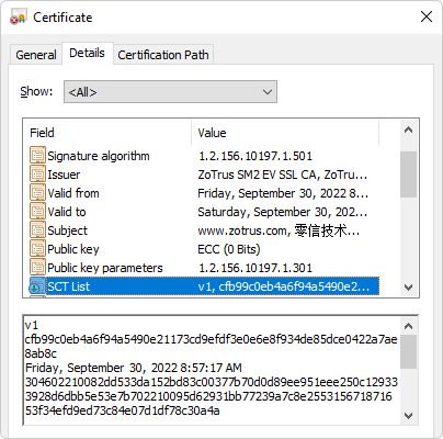 SM2 SSL certificates